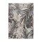 World Rug Gallery Tropical Leaves Indoor/Outdoor Area Rug 5' x 7' Gray 8012GRAY5X7 - alternate 2